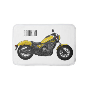 Motorrijwiel, cartoon badmat