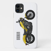 Motorrijwiel, cartoon Case-Mate iPhone case (Achterkant)