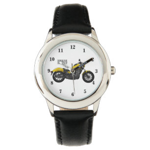 Motorrijwiel, cartoon horloge