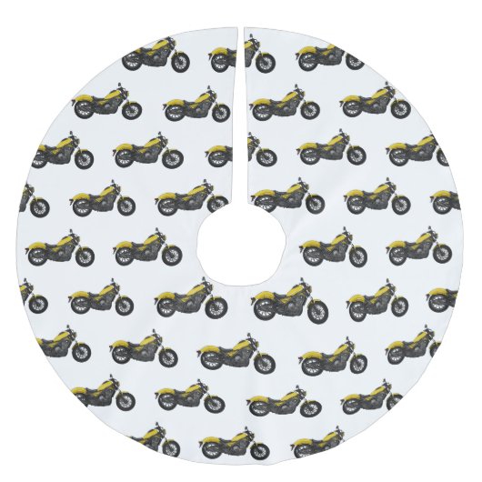 Motorrijwiel, cartoon kerstboom rok (Voorkant)