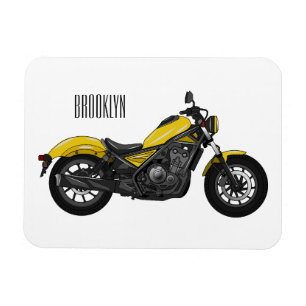 Motorrijwiel, cartoon magneet