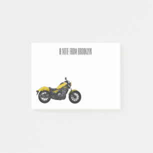 Motorrijwiel, cartoon post-it® notes