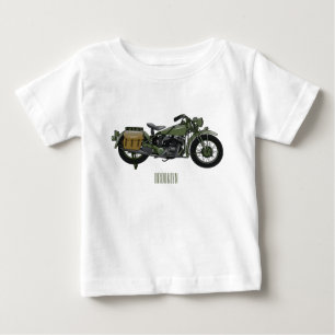 Motorrijwiel cartoon van militaire kruiser