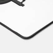 Motorrijwiel cartoon van militaire kruiser bureaumat (Hoek)