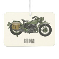 Motorrijwiel cartoon van militaire kruiser