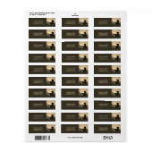 Motorrijwiel Couple Mountain Address Label (Full Sheet)