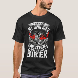 Motorrijwiel ik rijd mijn eigen  Mannen Wome T-shirt