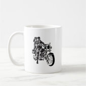 Motorrijwiel met skelet koffiemok (Links)