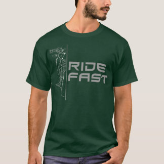 Motorrijwiel met snelste versnelling t-shirt