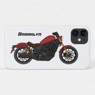 Motorrijwiel met wolkruisstijl iPhone 11 hoesje