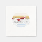 Motorrijwiel Motocross-motorfiets Gift Servet (Voorkant)