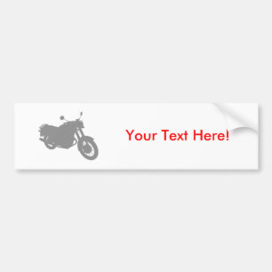 Motorrijwiel: Profiel contouren: Bumpersticker