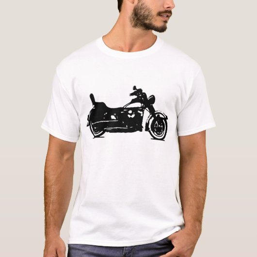  motorrijwiel Schaduw T-shirt (Voorkant)