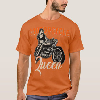 Motorrijwiel voor vrouwen -  motorbi - koningin va t-shirt