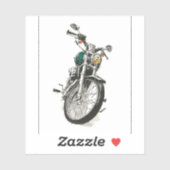 Motorrijwielen in inkt I Sticker (Vel)