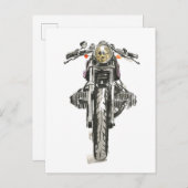 Motorrijwielen in inkt II Briefkaart (Voorkant / Achterkant)