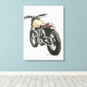 Motorrijwielen in inkt III Canvas Afdruk (Insitu (Houten vloer))
