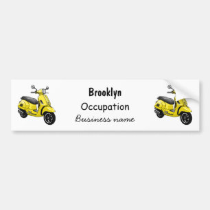 Motorrijwielillustratie cartoon bumpersticker