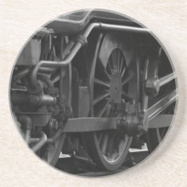 Motorschool voor locomotieven zandsteen onderzetter