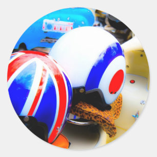Motorscooter Helmets Stickers