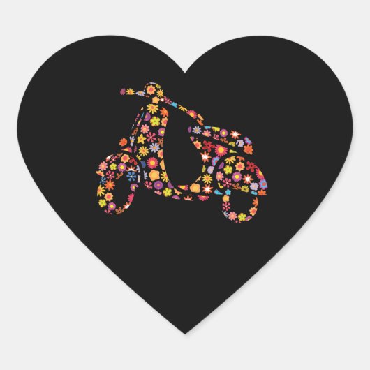 Motorscooterventilator Hart Sticker (Voorkant)