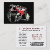 motorsport 3 Wheeler ATC on Black Visitekaartje (Voorkant / Achterkant)