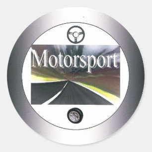 Motorsport - autocollant rond