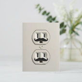 Motorstopcontact Briefkaart (Staand voorkant)