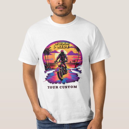 MotorVivid Color op Sunset T-shirt (Voorkant)
