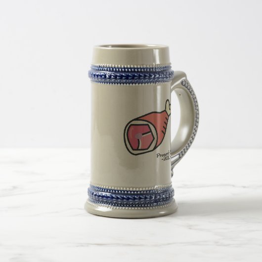 Motorvlees" Bierpul (Voorkant rechts)