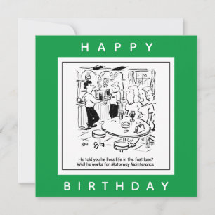 Motorway Maintenance Life in the Fast Lane Cartoon Kaart