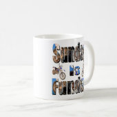 Motos Dimanche Est Le Funday, Café Mug (Devant droit)