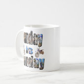 Motos Dimanche Est Le Funday, Café Mug (Devant gauche)