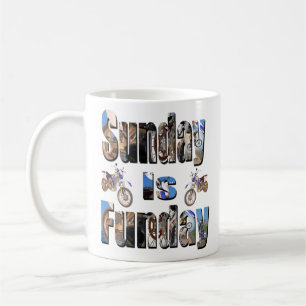 Motos Dimanche Est Le Funday, Café Mug