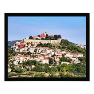Motovun Kroatië Foto Afdruk