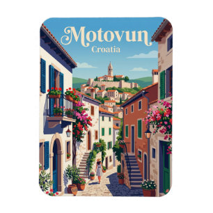 Motovun-steeg Kroatië Magneet