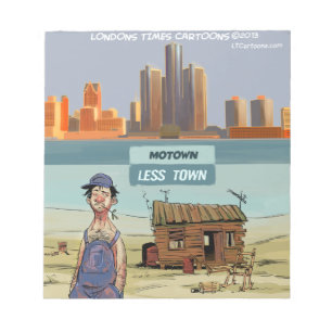 Motown LessTown Grappig Notitieblok
