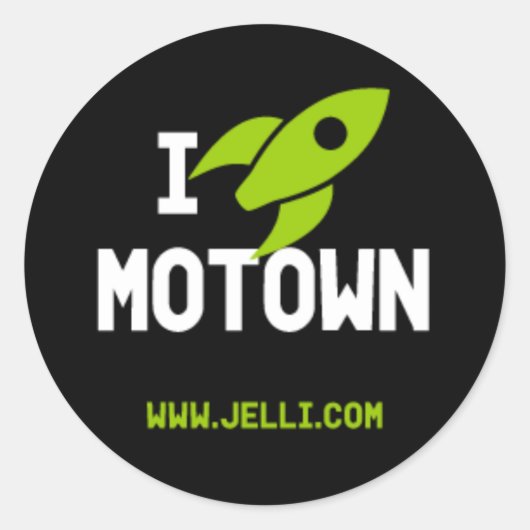 Motown Rocket Sticker (Voorkant)