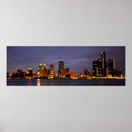 Motown Skyline Poster (Voorkant)