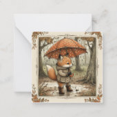 Motregen & Verrukkingen: Betoverende vossenregen Notitiekaartje (Voorkant)