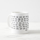 Mots à deux lettres : La tasse (Devant gauche)