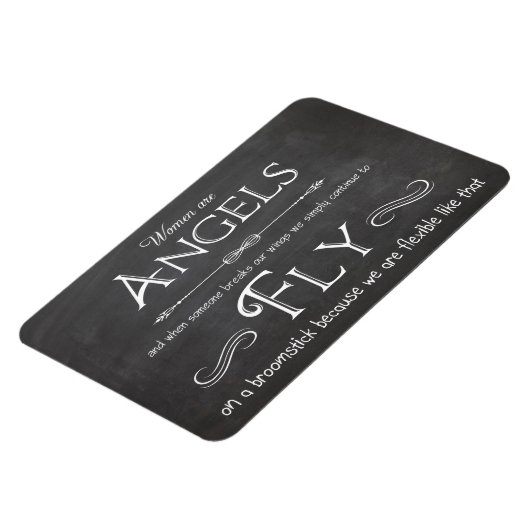 Mots À Vivre - Les Femmes Sont Des Anges Magnet (Côté Gauche)