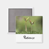 Mots à vivre par : aimant de patience (Recto/Verso)