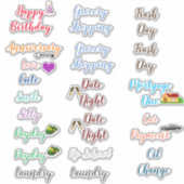 Mots adorables pour autocollant de planificateurs  (Devant)