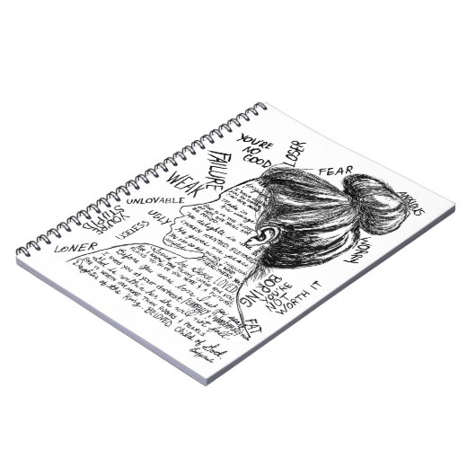 Mots - carnet Spiral (Côté gauche)