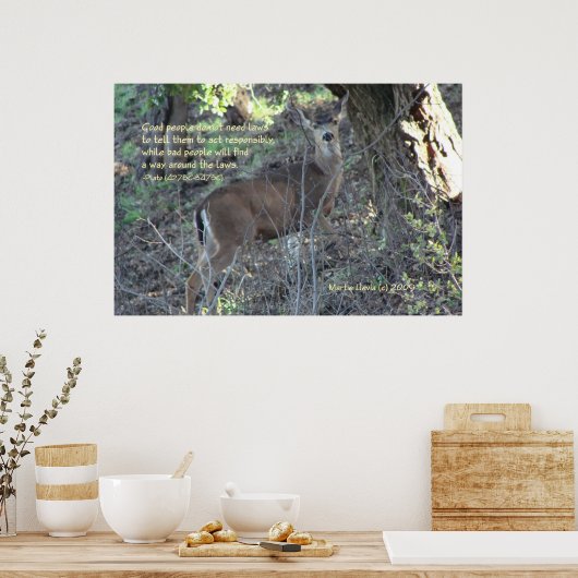 Mots célèbres : Lois - Cerf - Poster (Cuisine)