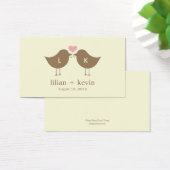 Mots-clés de mariage pour les oiseaux de Monogramm (Bureau)