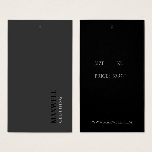 Mots clés minimalistes modernes (Devant & derrière)