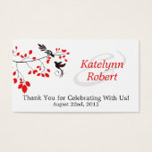 Mots clés Red Romance Wedding Favor (Devant)