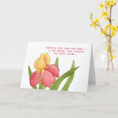 Mots corrects Carte de sympathie (Fleur jaune)